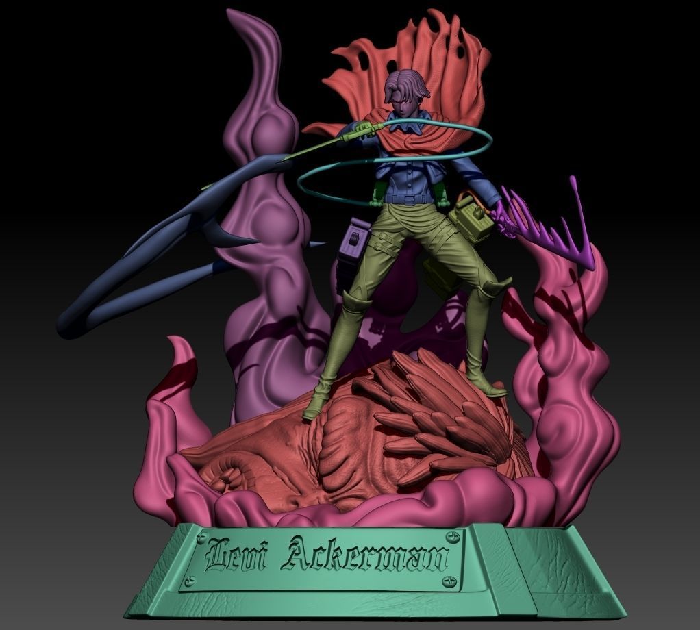 levi ackerman  3D print model_7