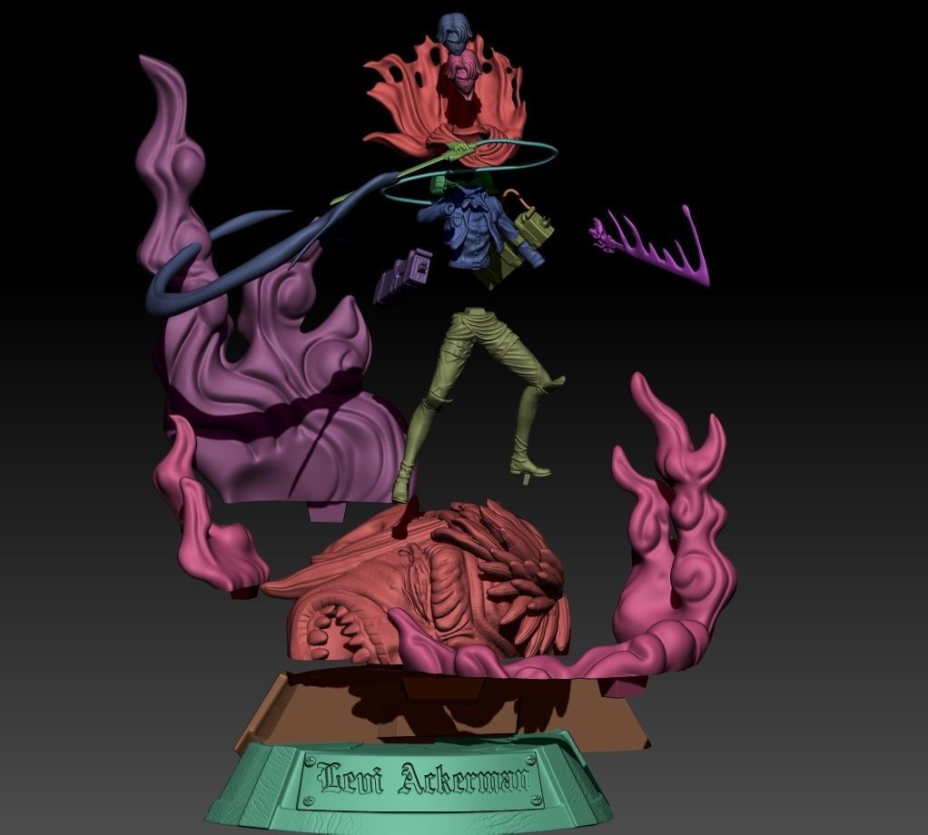 levi ackerman  3D print model_6