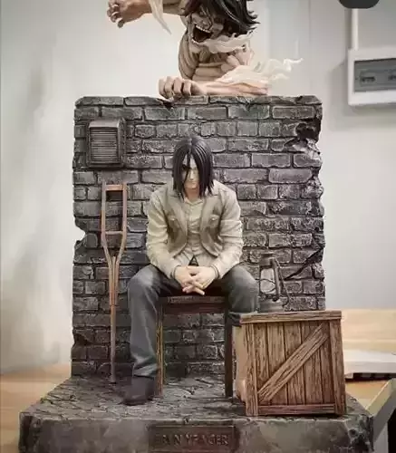eren titan -shingeki no kyojin 3D print model