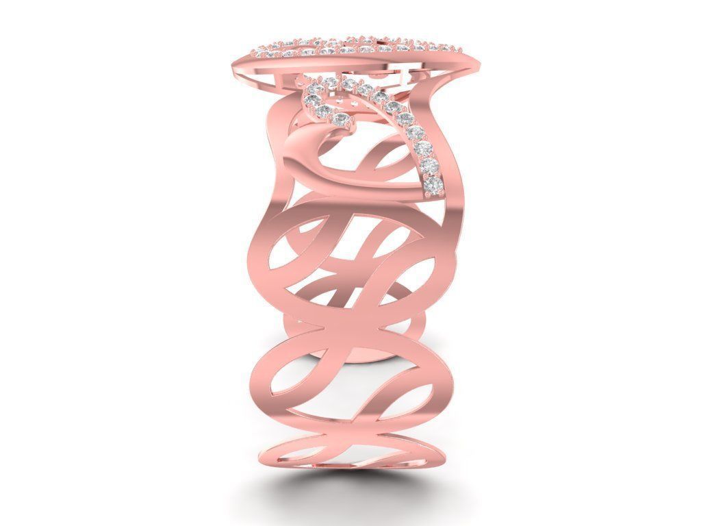 Heart Shape Diamond Bracelet for Women 1205 3D print model_5