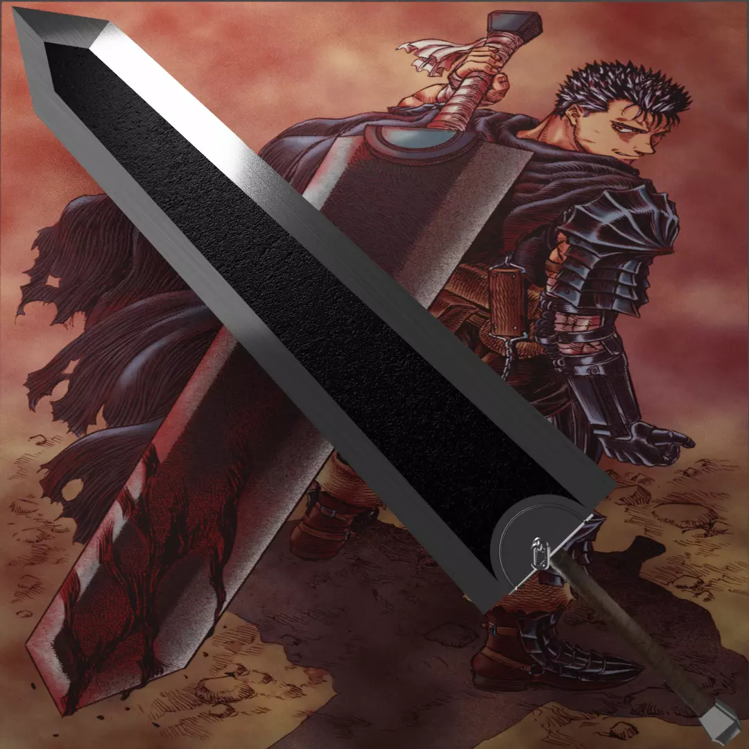 Gutss Dragon Slayer Sword from Berserk 3D print model_0