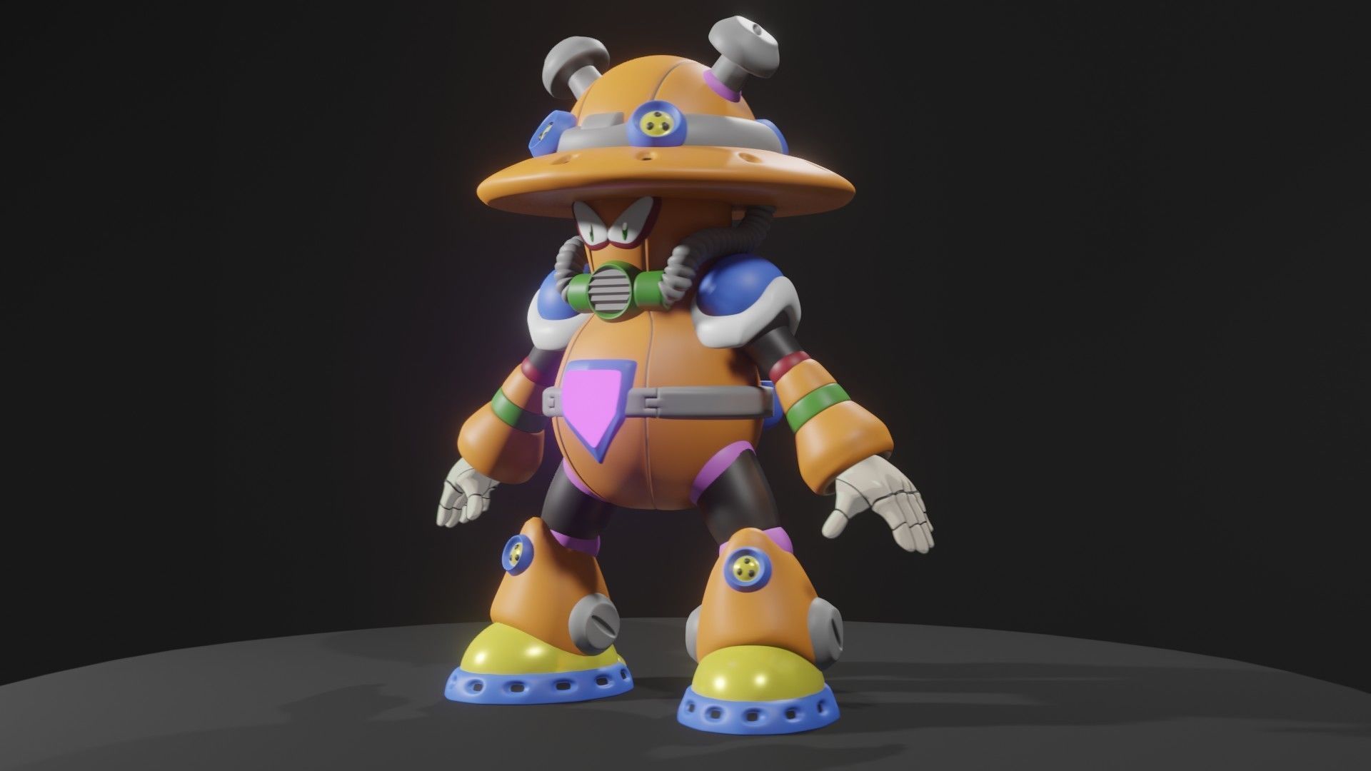 Sptil Mushroom 3D model_4