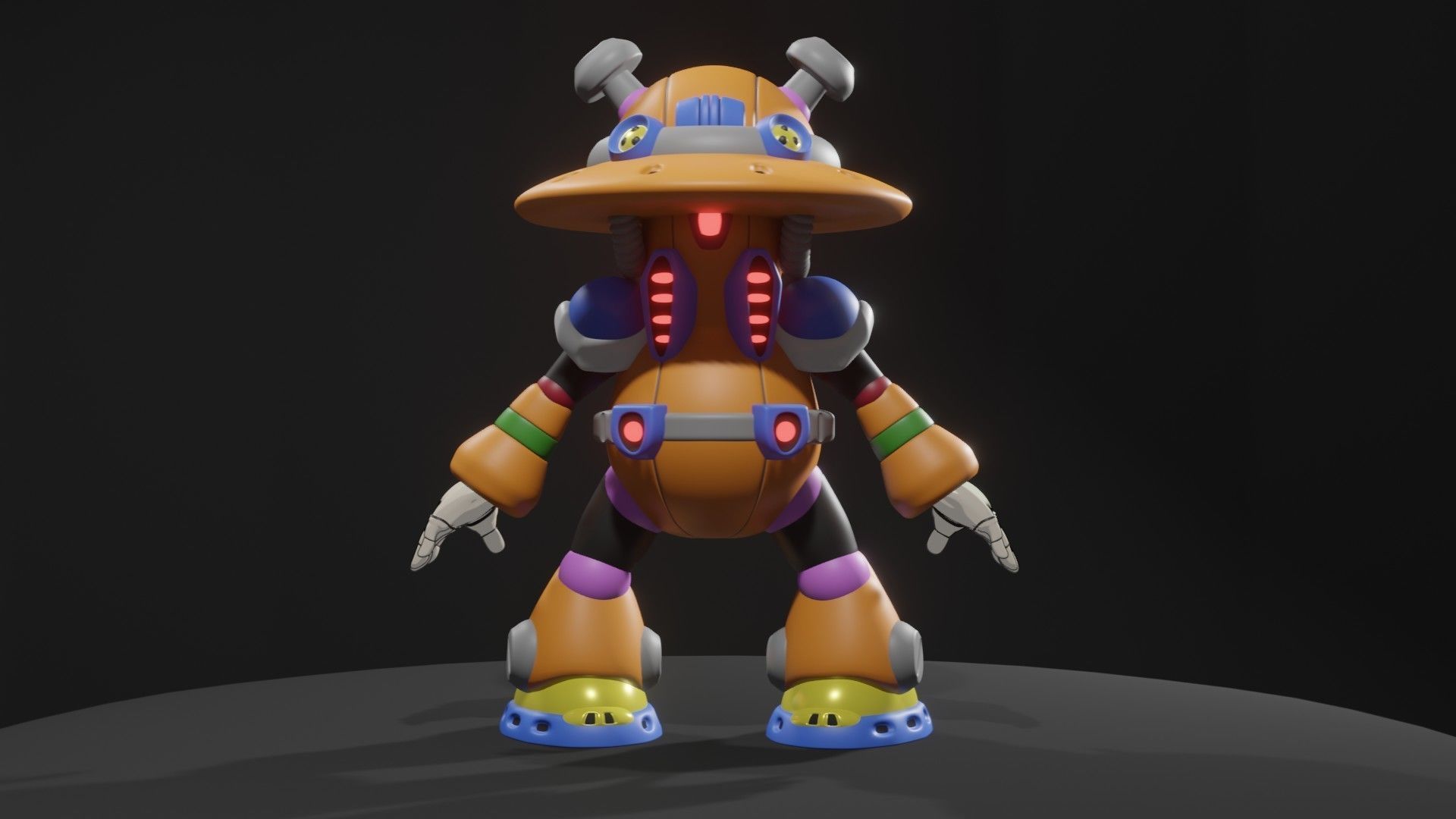 Sptil Mushroom 3D model_3