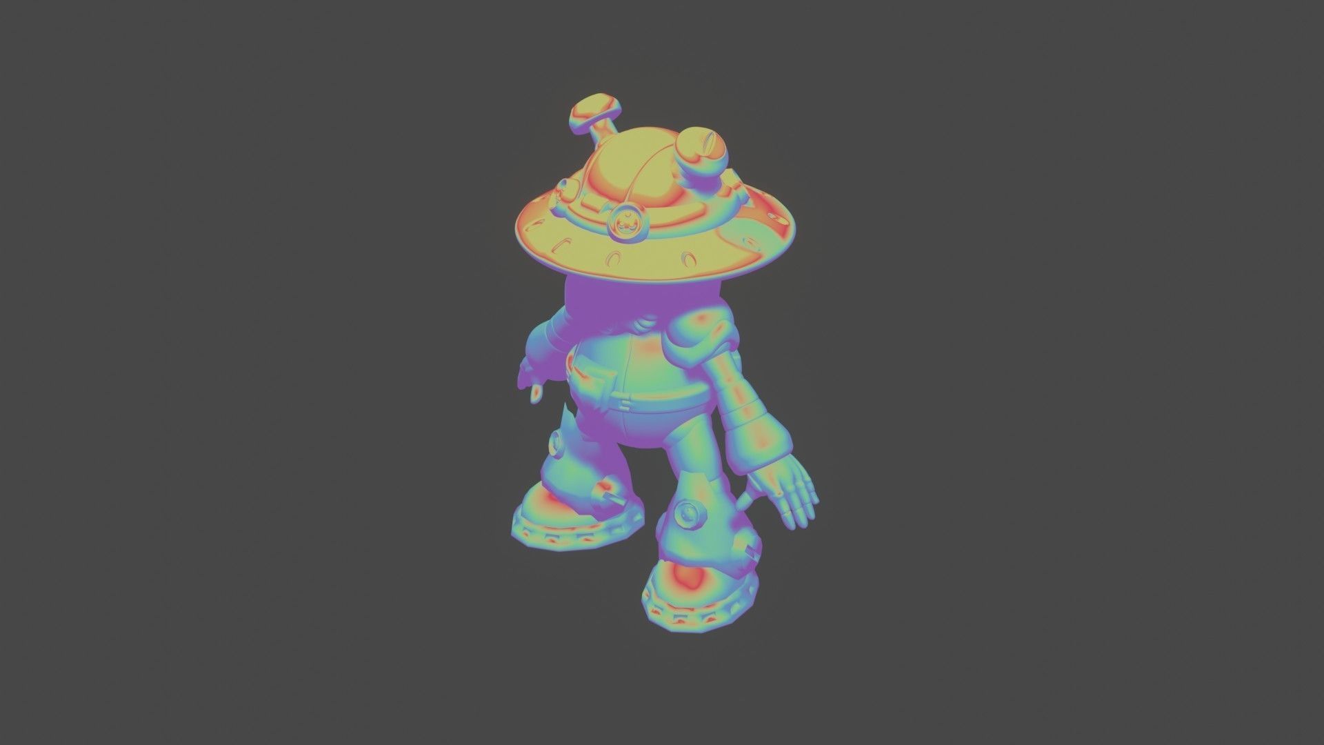 Sptil Mushroom 3D model_11
