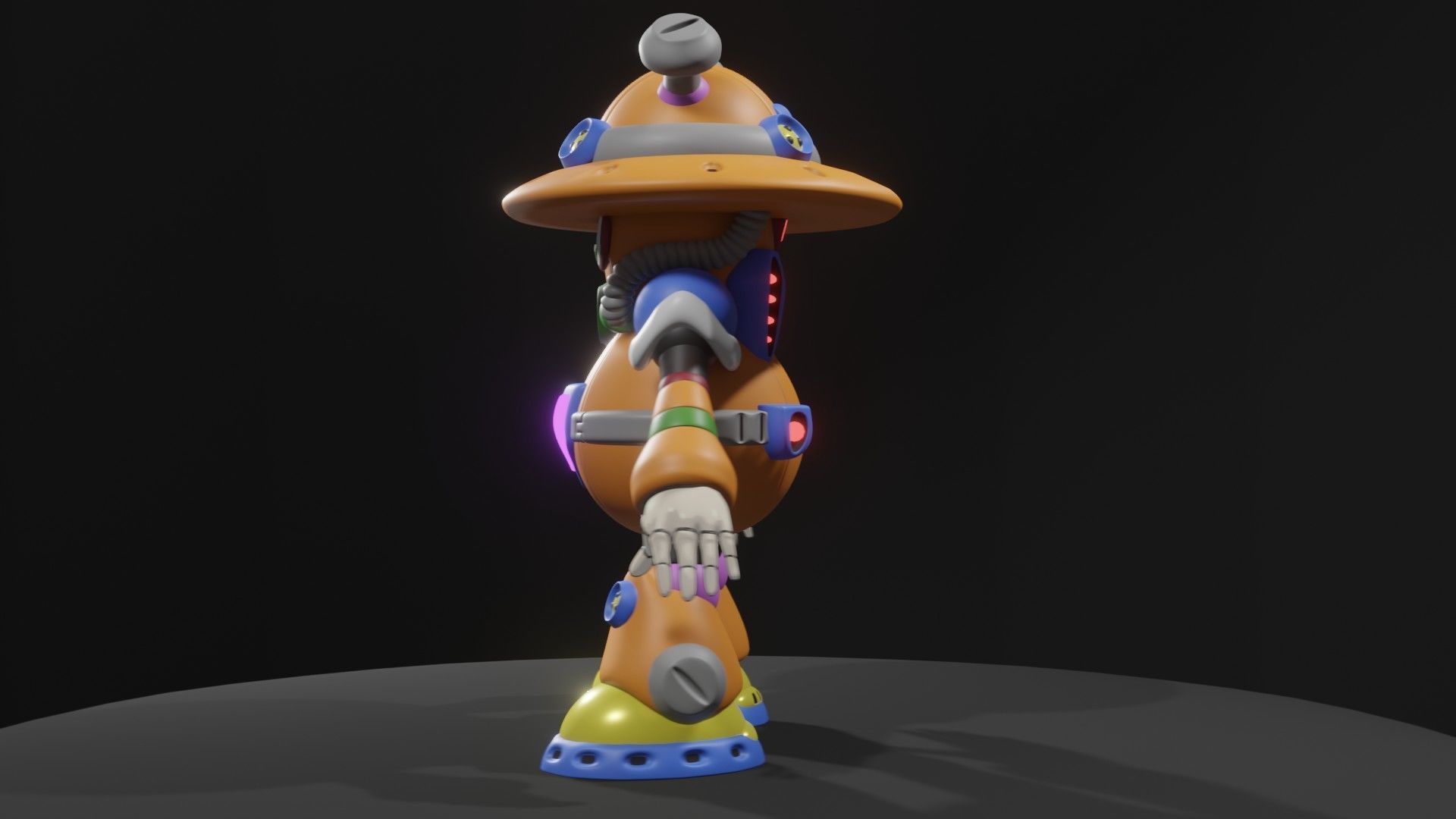 Sptil Mushroom 3D model_2