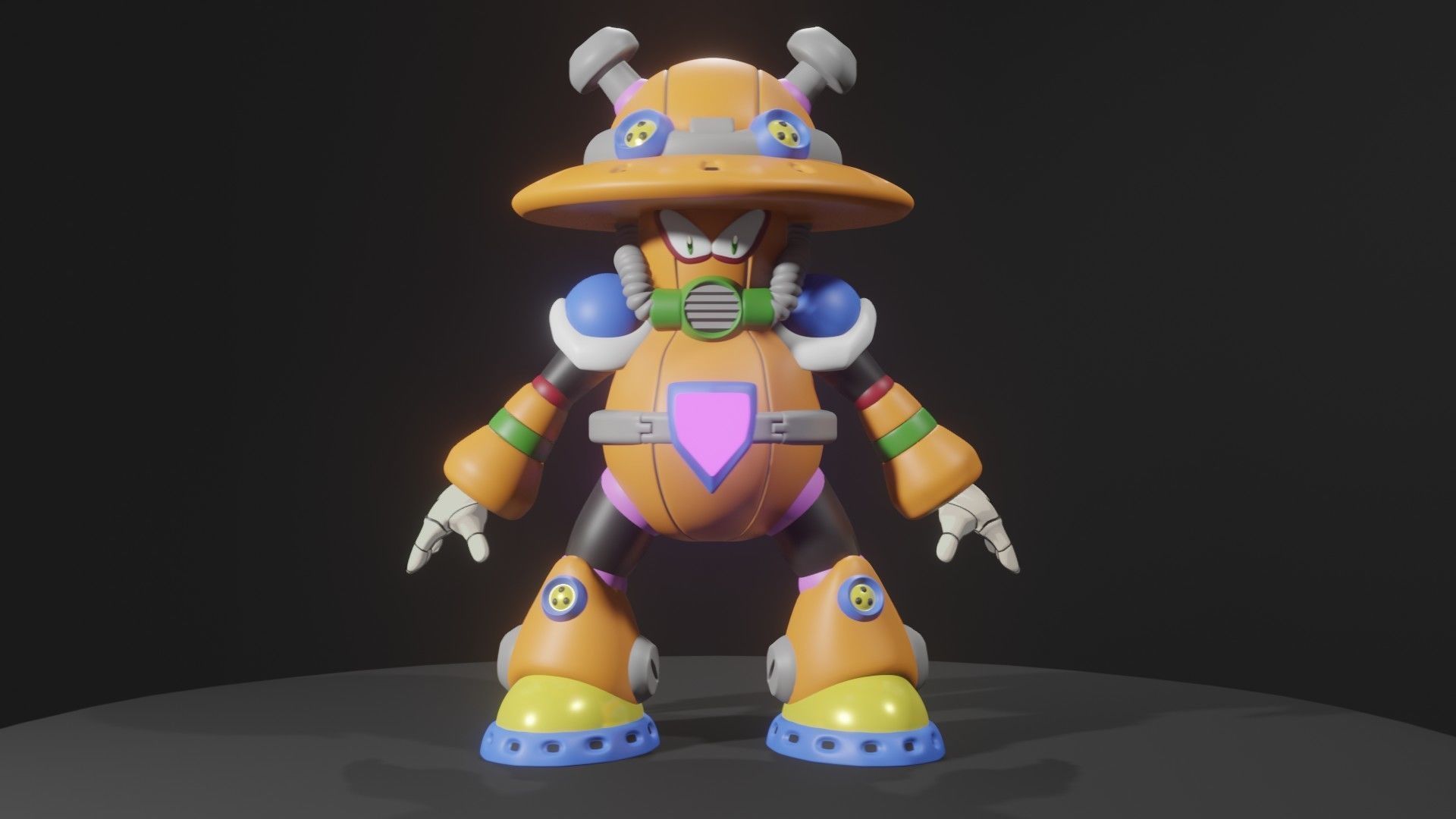 Sptil Mushroom 3D model_1