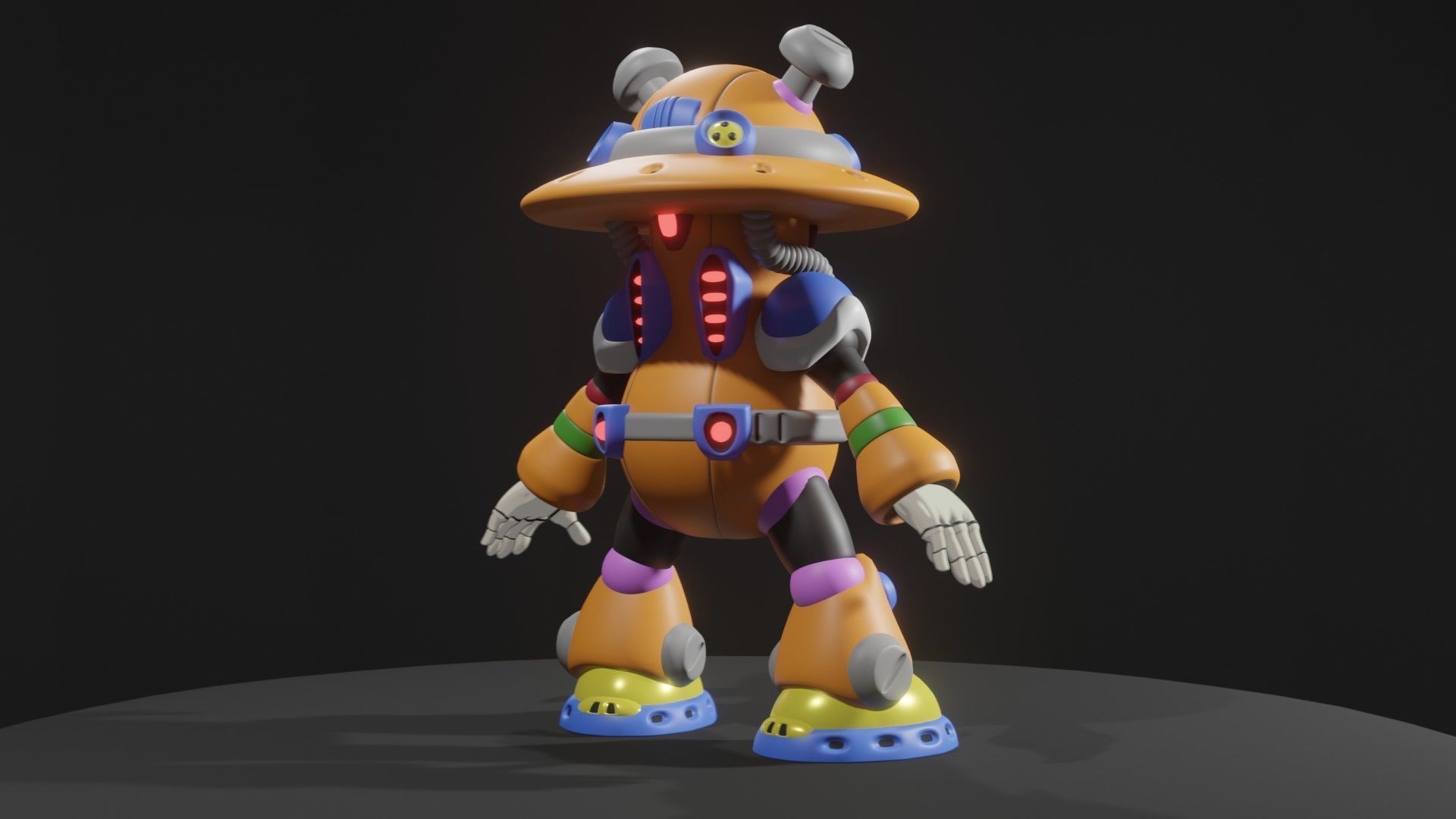 Sptil Mushroom 3D model_5