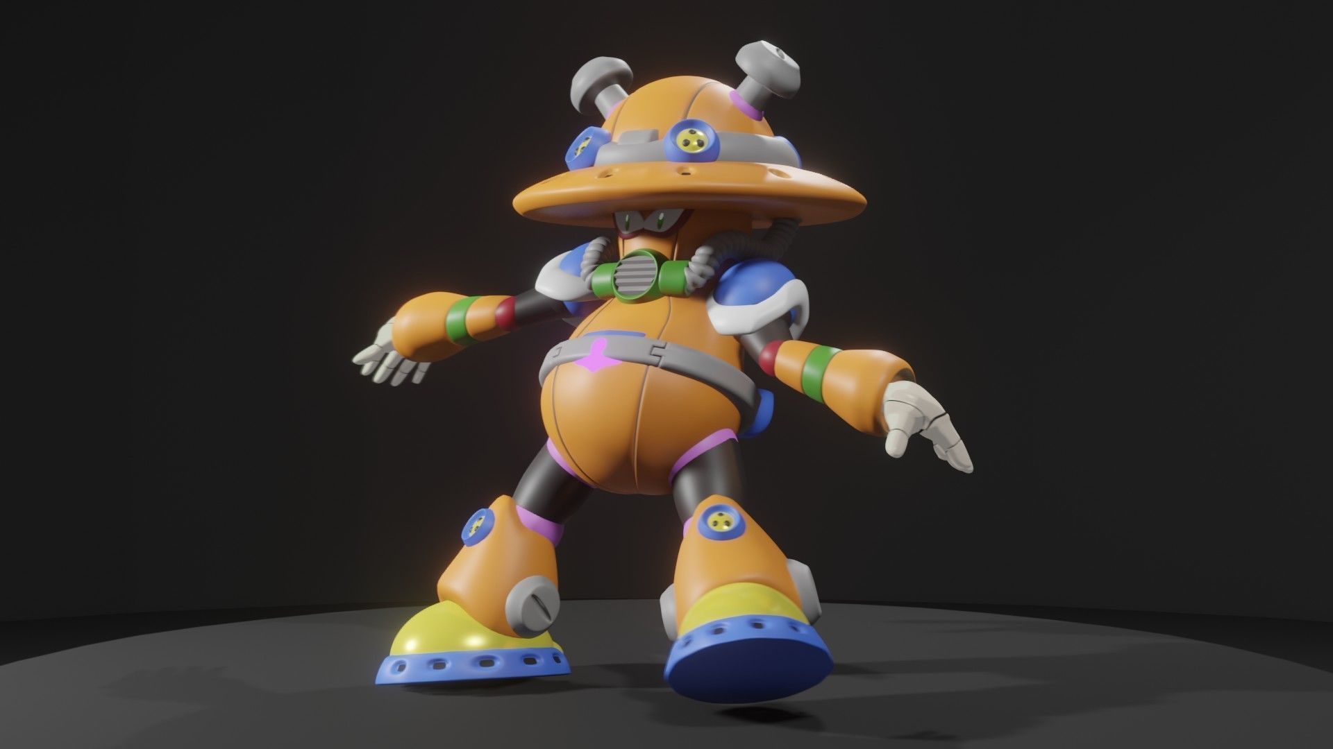 Sptil Mushroom 3D model_6