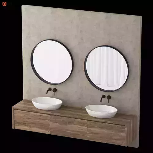 Banheiro Cimento Btharoom 3D model