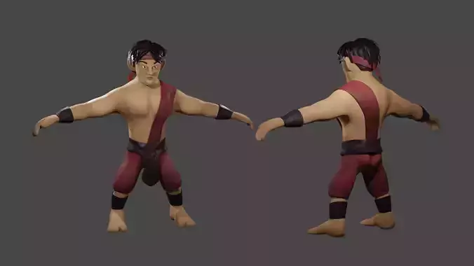 MaleMeleeWarrior humanoid