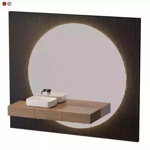 Black Circle Bathroom