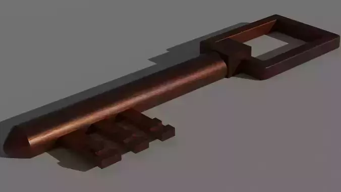 Old Key - Rusty Iron Material 1