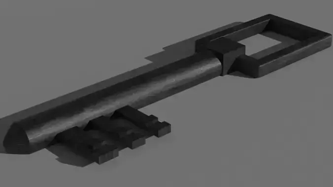 Old Key - Rusty Iron Material 3