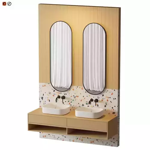 Terrazzo Yellow Bathroom