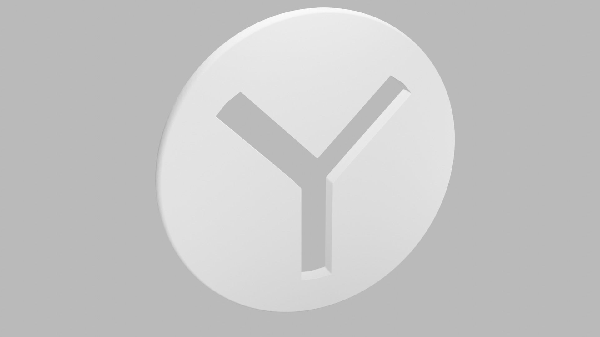 Yandex 3D logo 3D model_9