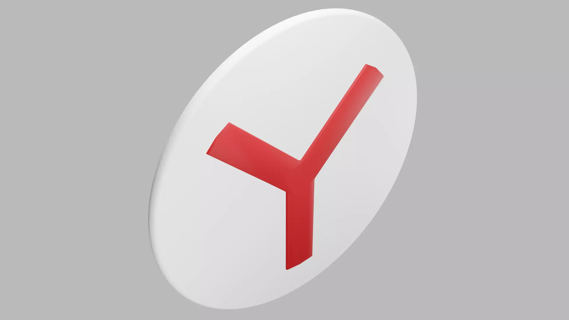 Yandex 3D logo 3D model_0