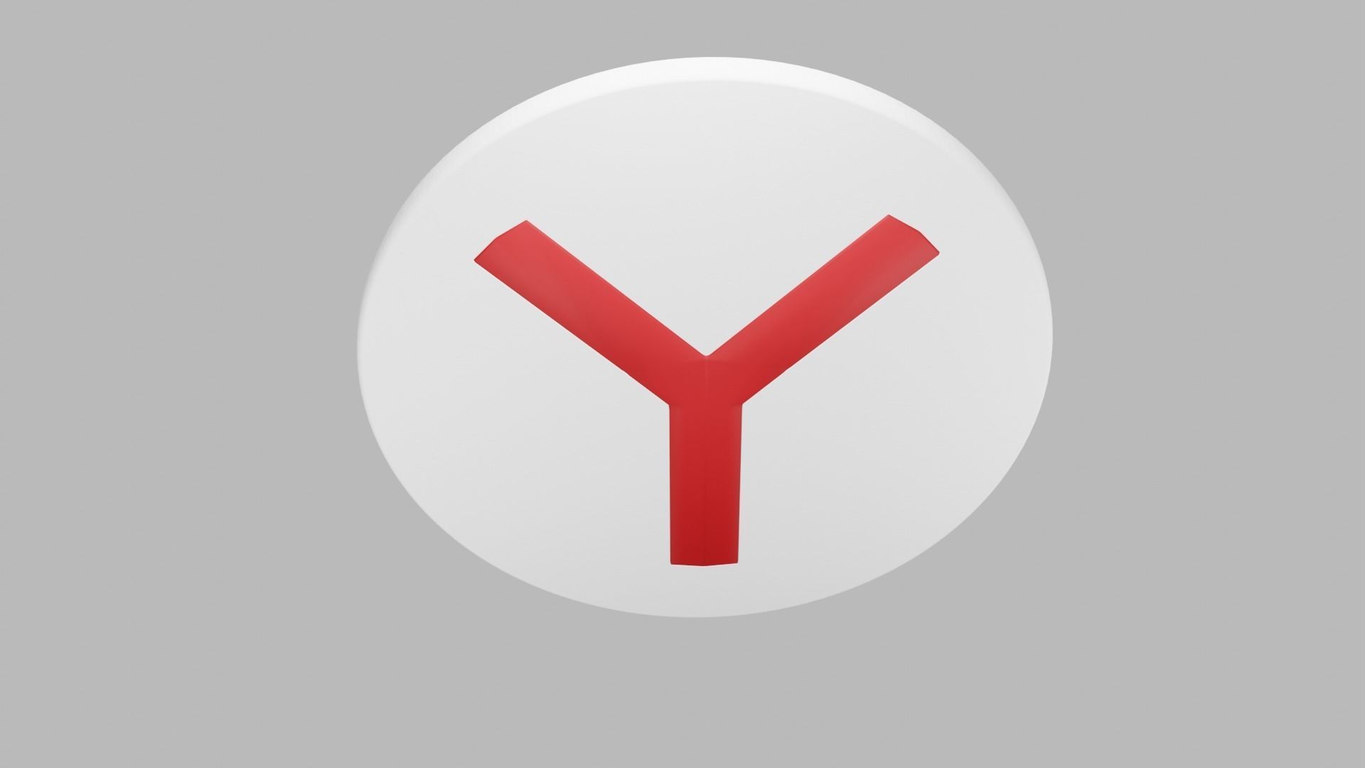 Yandex 3D logo 3D model_15