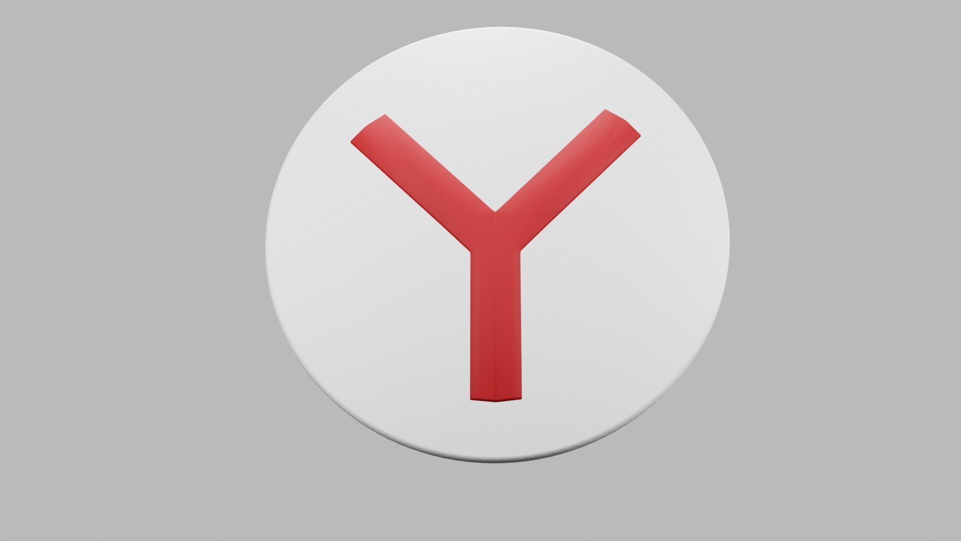 Yandex 3D logo 3D model_6