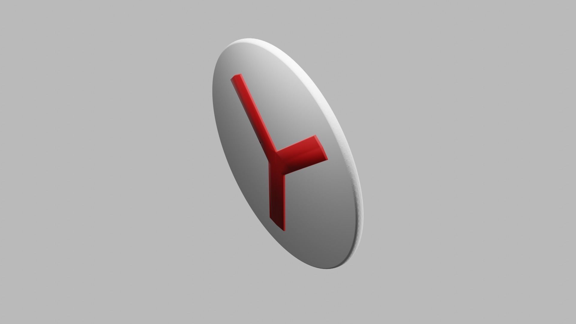 Yandex 3D logo 3D model_14