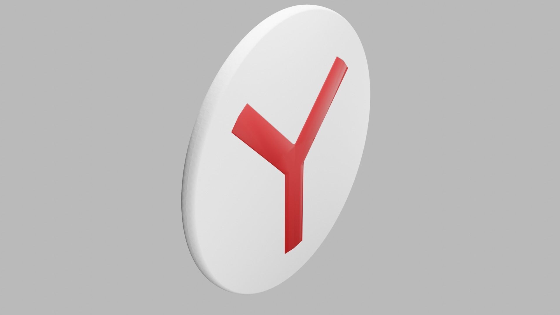 Yandex 3D logo 3D model_12