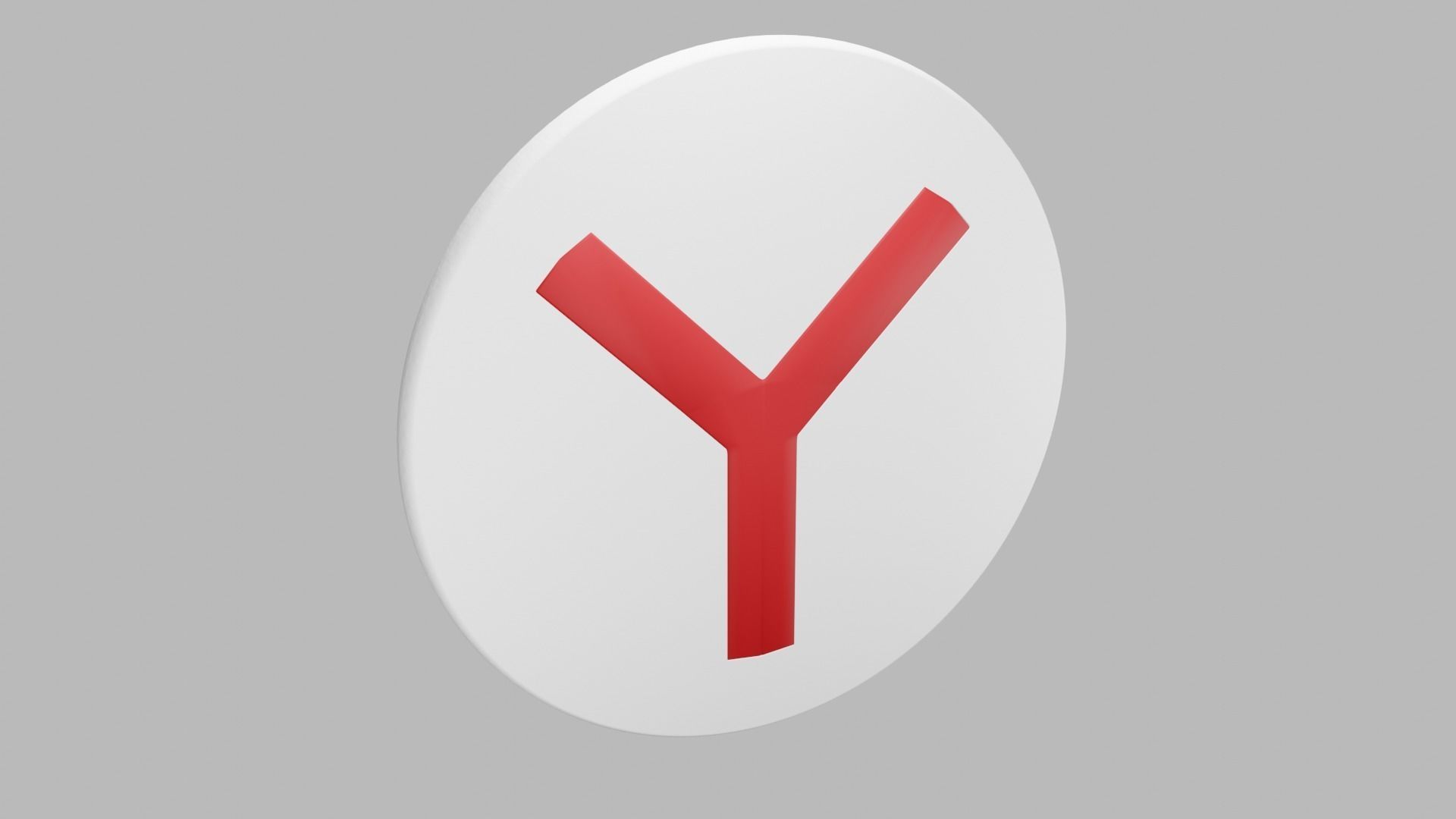 Yandex 3D logo 3D model_10
