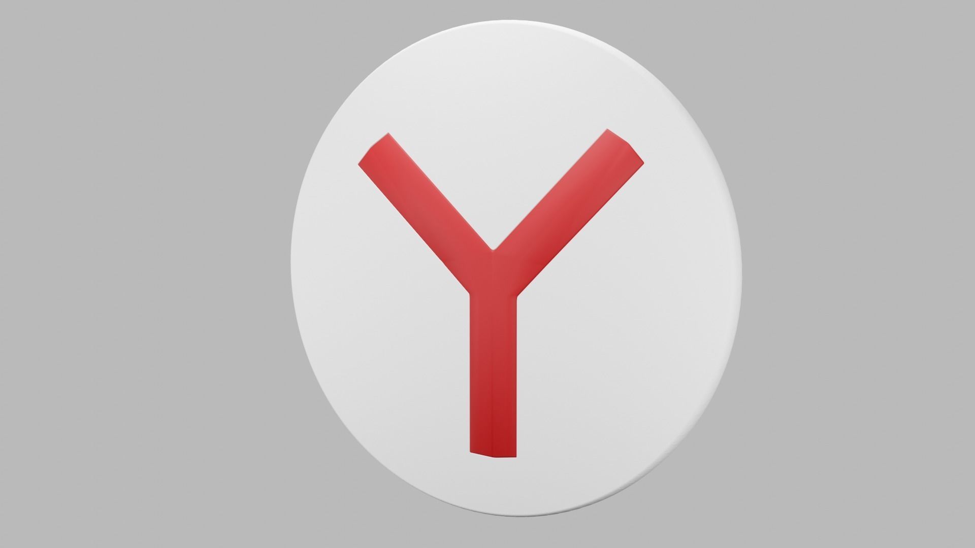 Yandex 3D logo 3D model_16