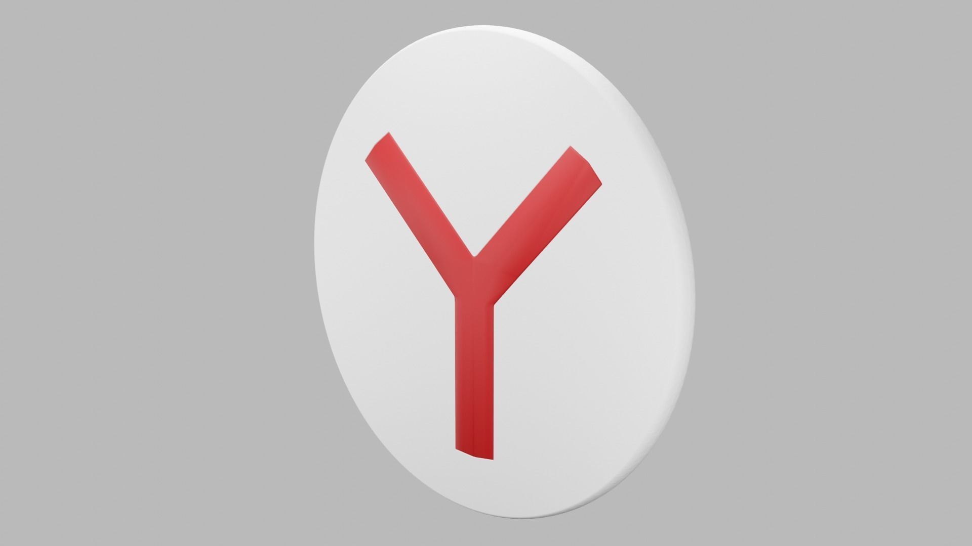 Yandex 3D logo 3D model_17