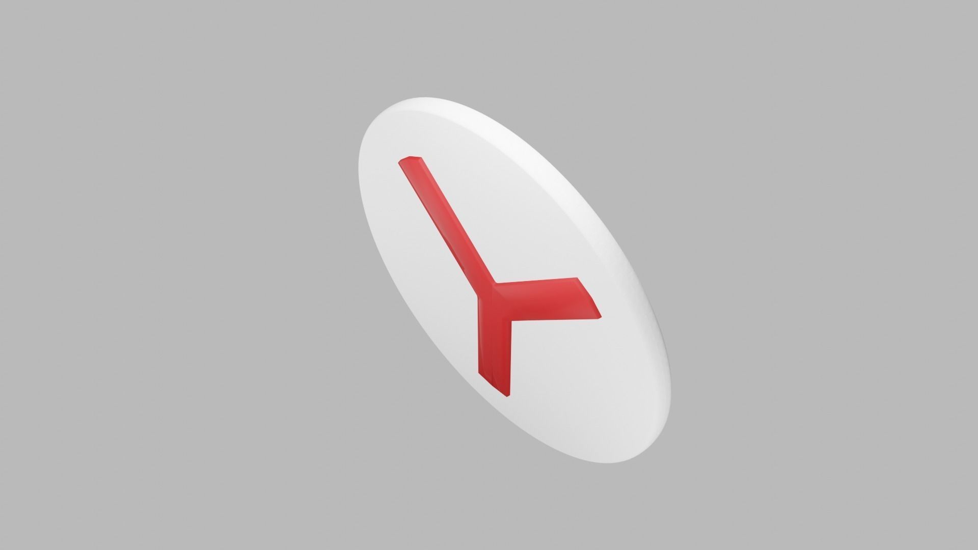 Yandex 3D logo 3D model_8