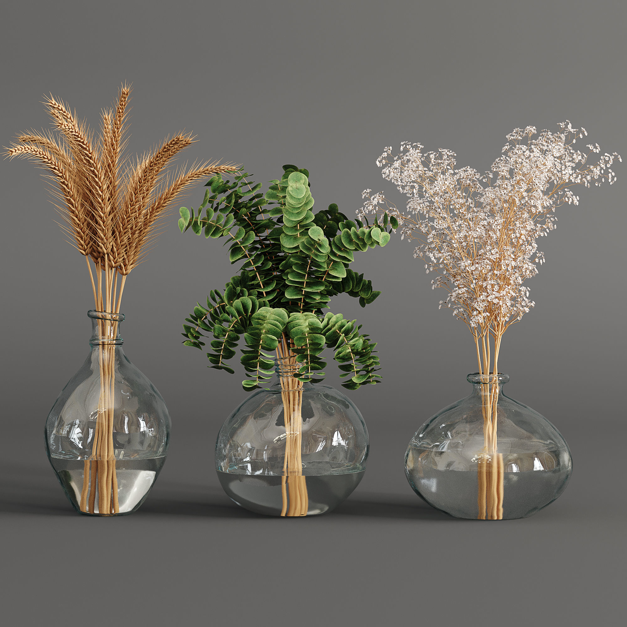 Bouquet 03 3D model_2