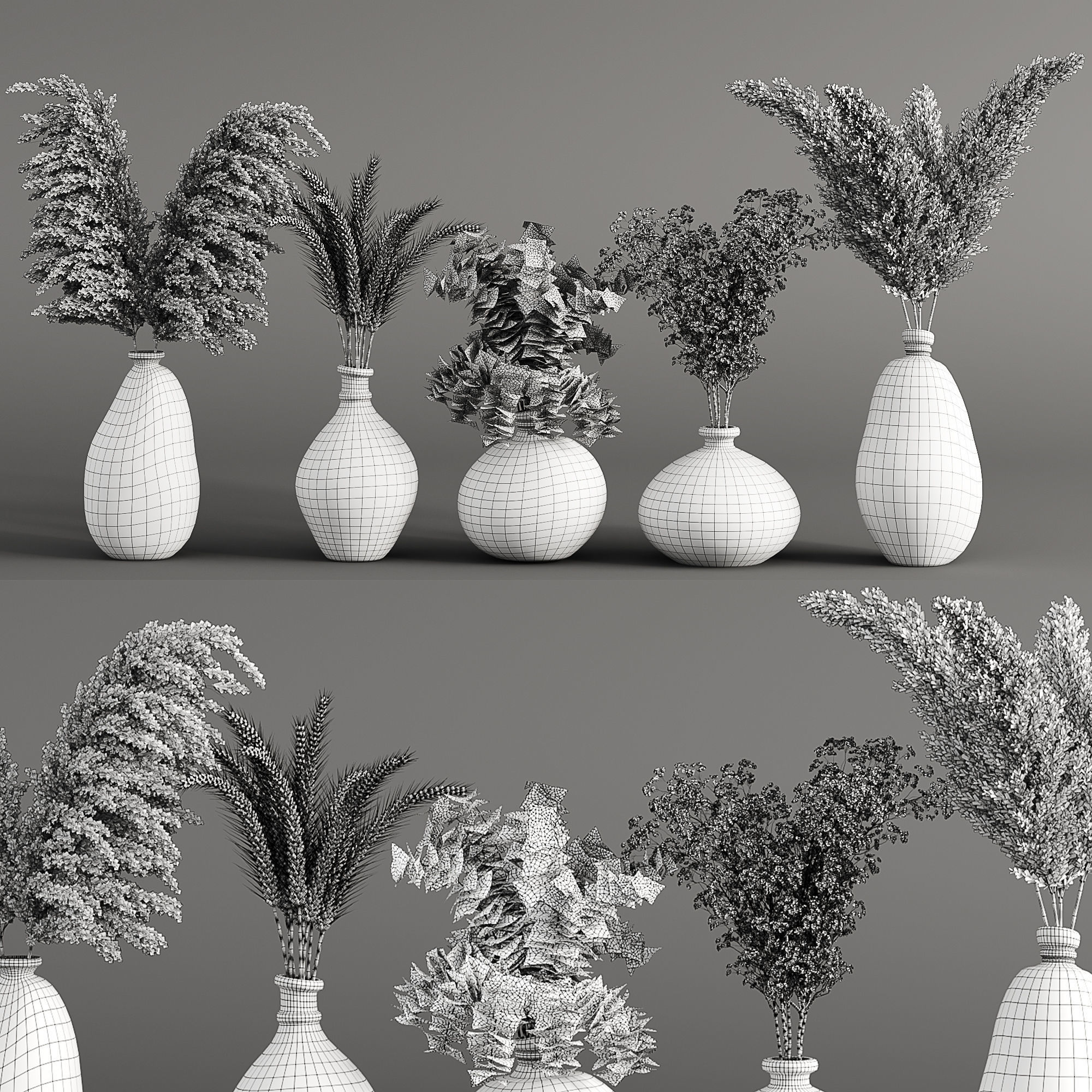 Bouquet 03 3D model_3