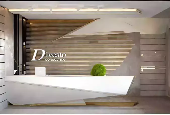 Reception desk for modern office