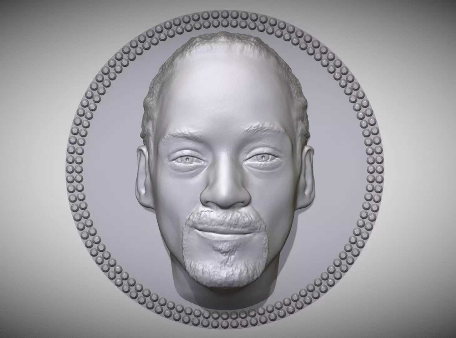 Snoop Dogg medallion pendant 3D printing ready stl obj 3D print model_0