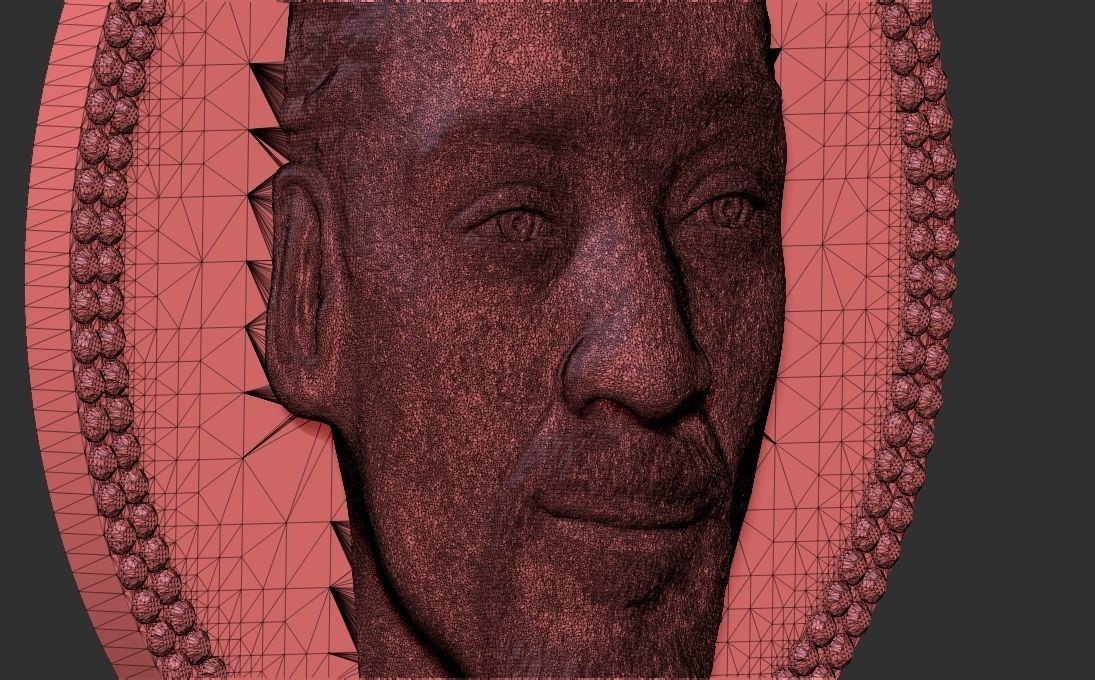 Snoop Dogg medallion pendant 3D printing ready stl obj 3D print model_29