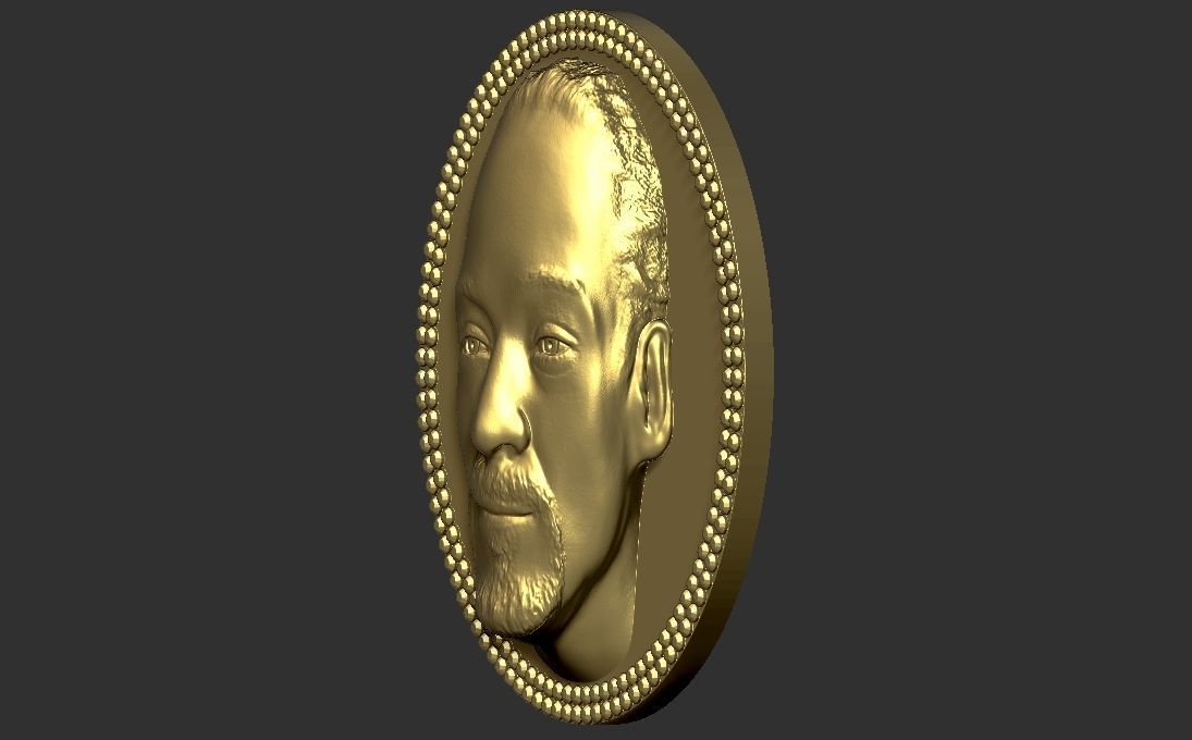 Snoop Dogg medallion pendant 3D printing ready stl obj 3D print model_9