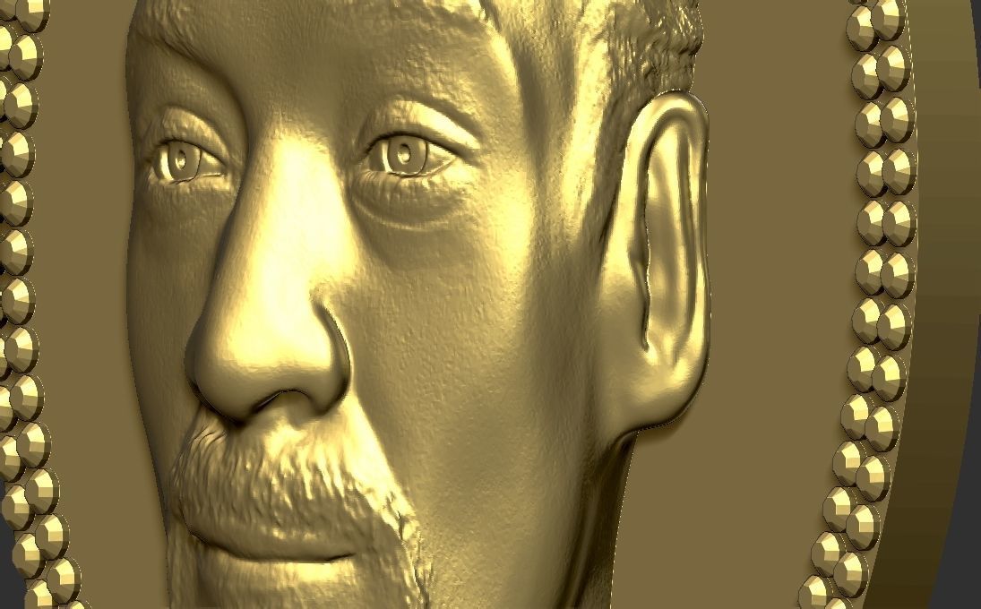 Snoop Dogg medallion pendant 3D printing ready stl obj 3D print model_16