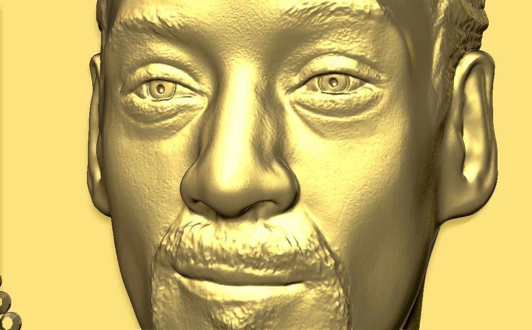 Snoop Dogg medallion pendant 3D printing ready stl obj 3D print model_15