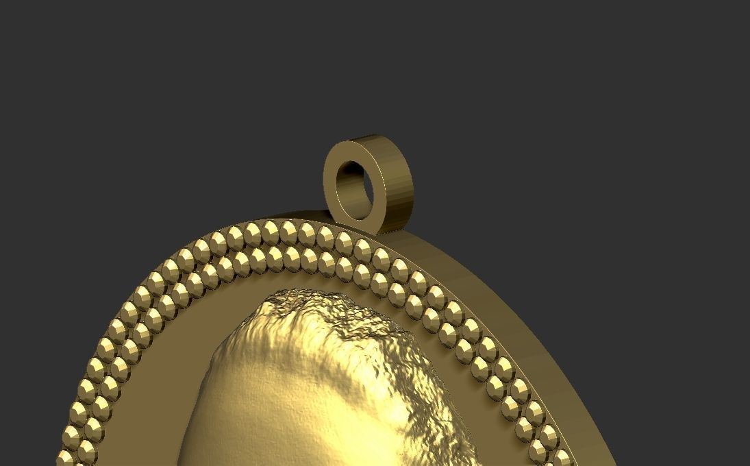 Snoop Dogg medallion pendant 3D printing ready stl obj 3D print model_22