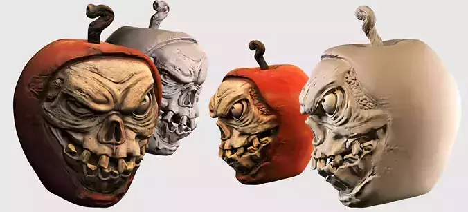 Dead apple  3D print model
