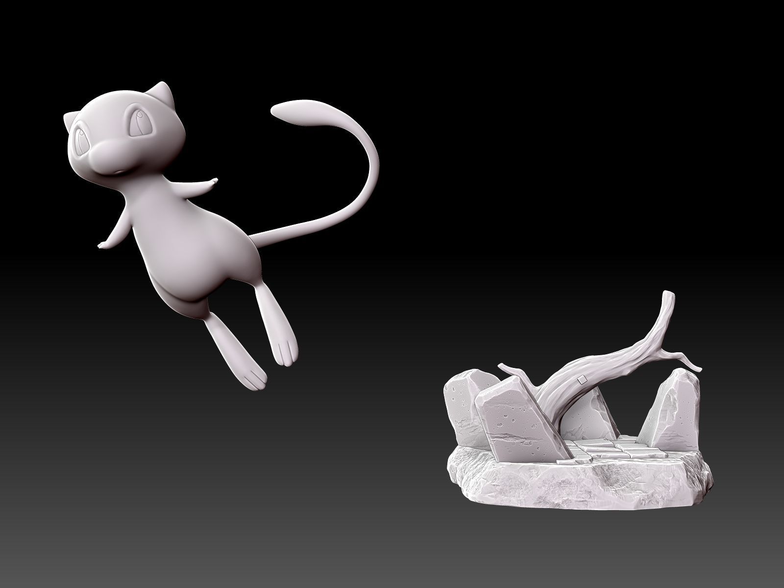 Pokemon Mew 3D Print model 3D print model_19