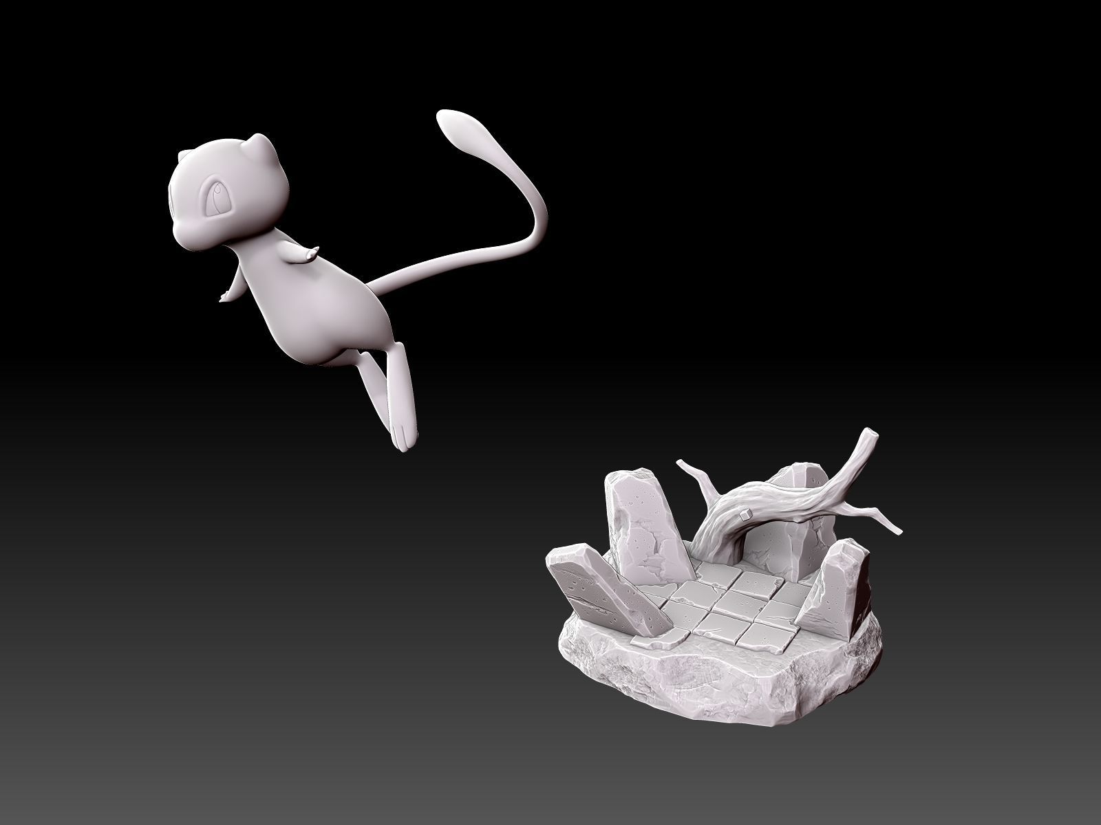 Pokemon Mew 3D Print model 3D print model_20