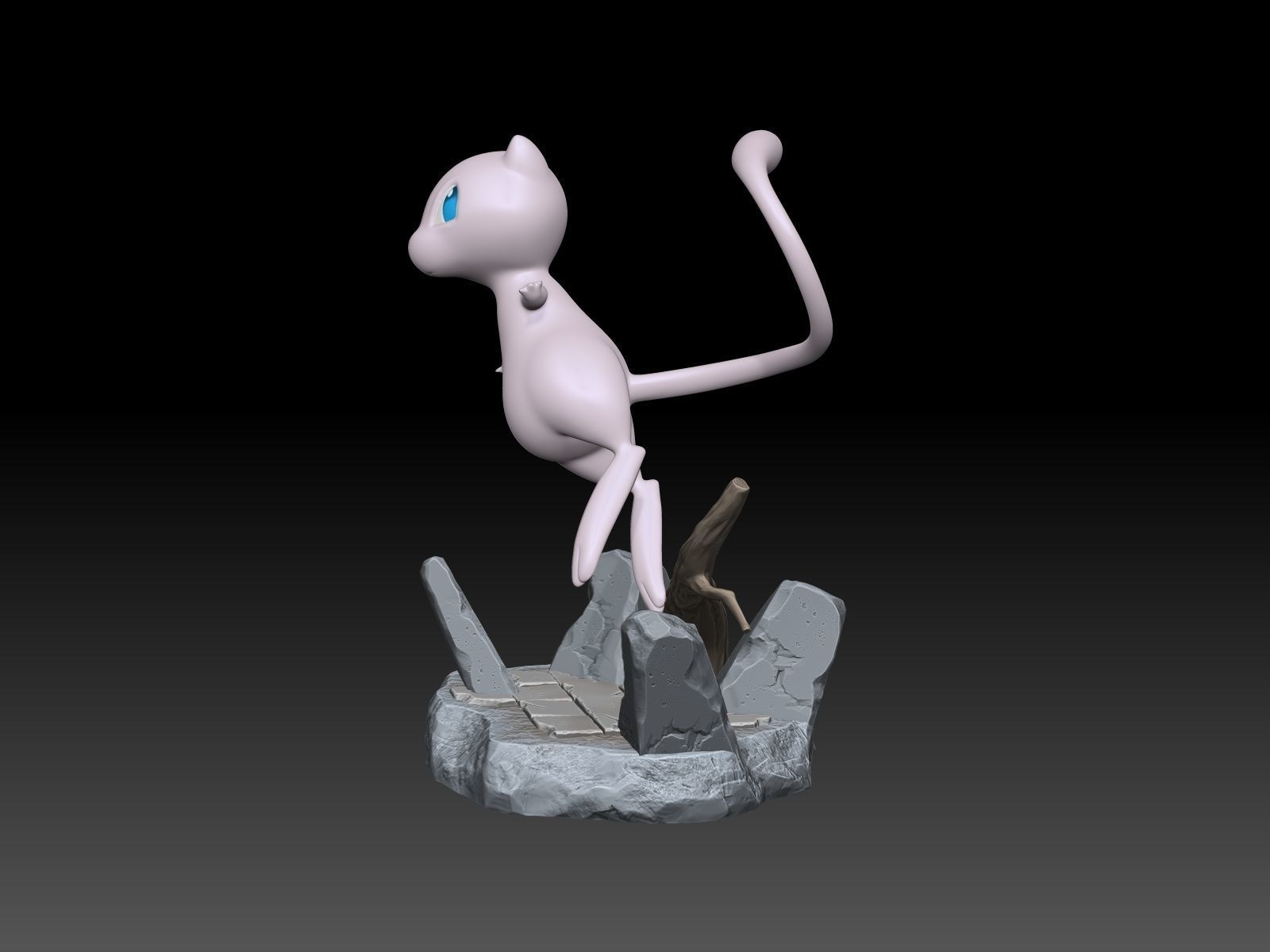 Pokemon Mew 3D Print model 3D print model_3