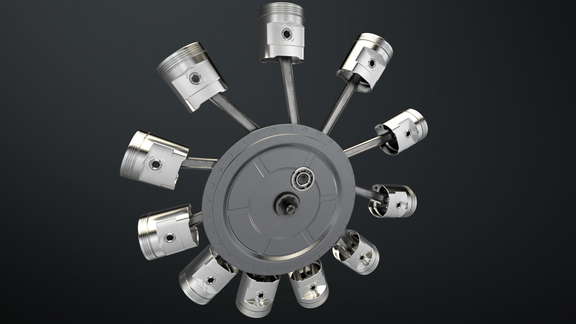 Aircraft Engine 3D model_12