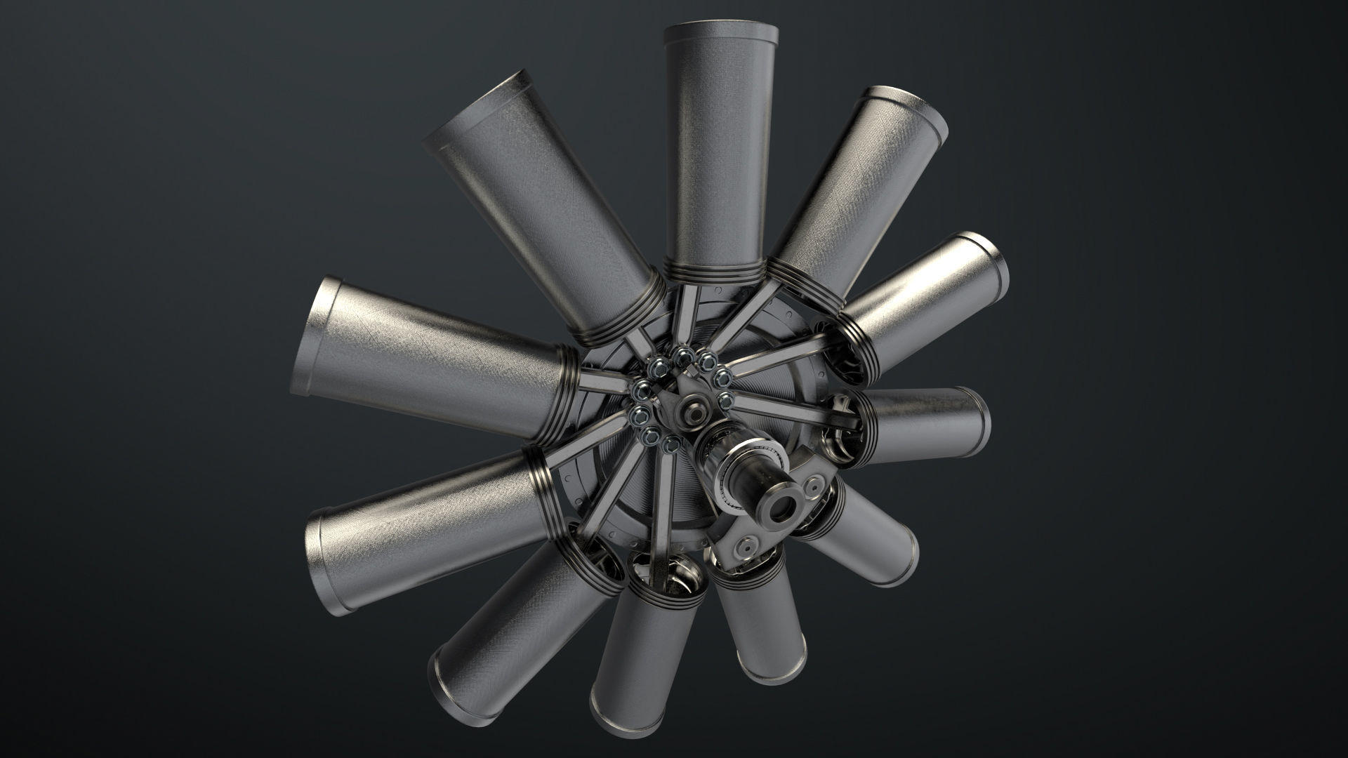 Aircraft Engine 3D model_15