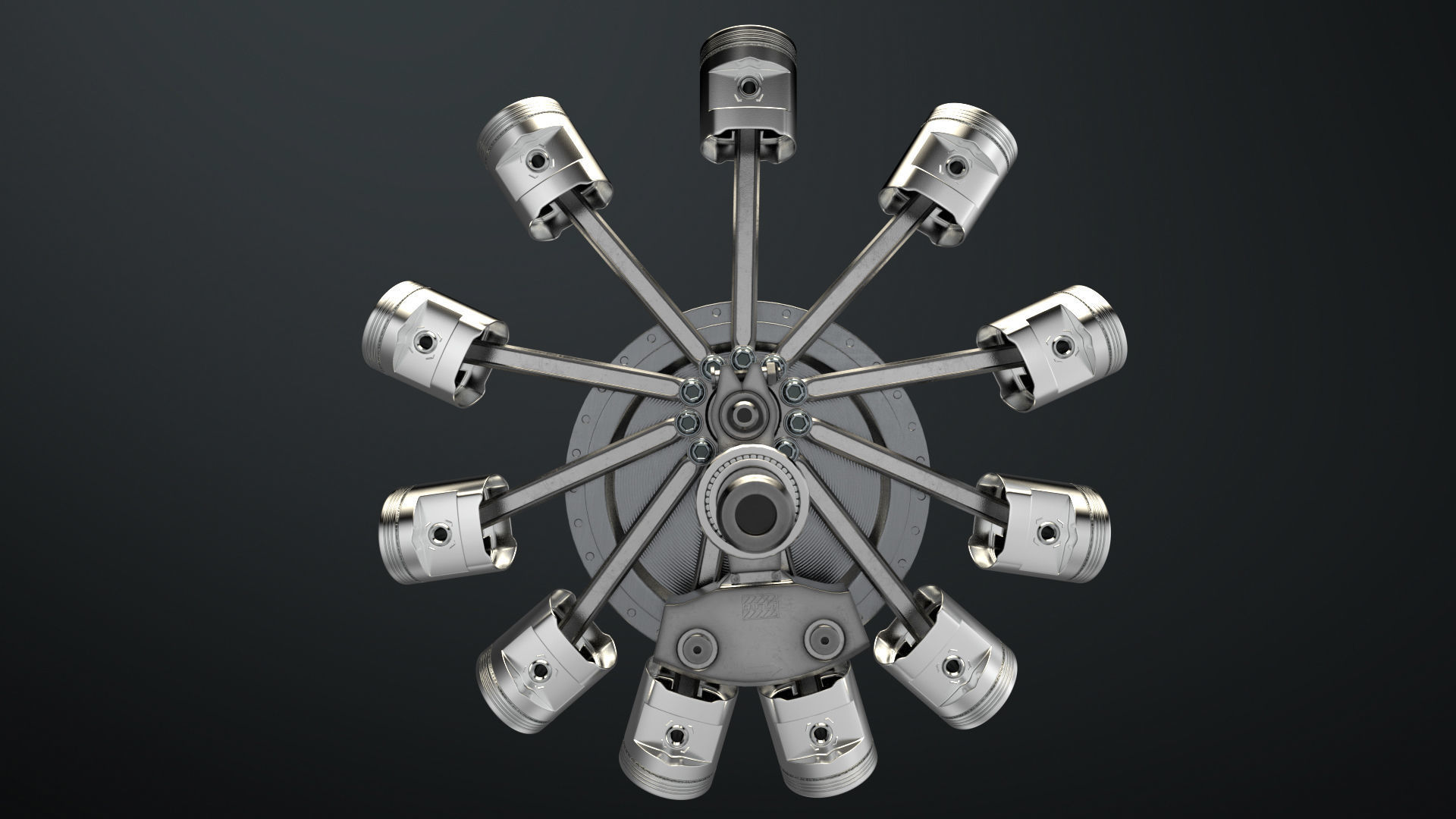 Aircraft Engine 3D model_6