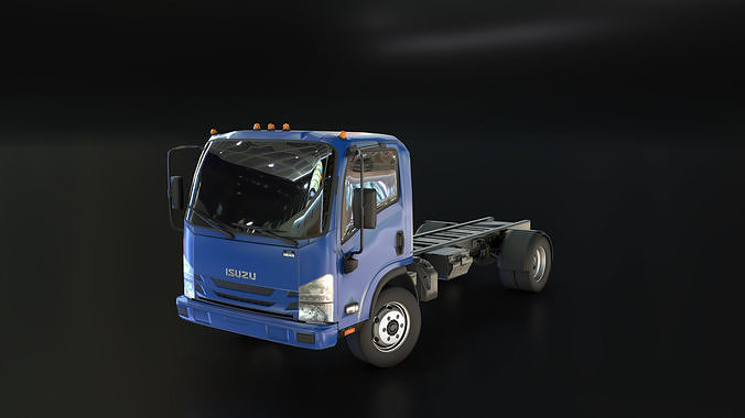 ISUZU NPR 2018 Low-poly 3D model 6