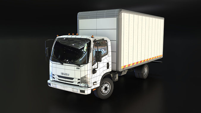 ISUZU NPR 2018 Low-poly 3D model 5