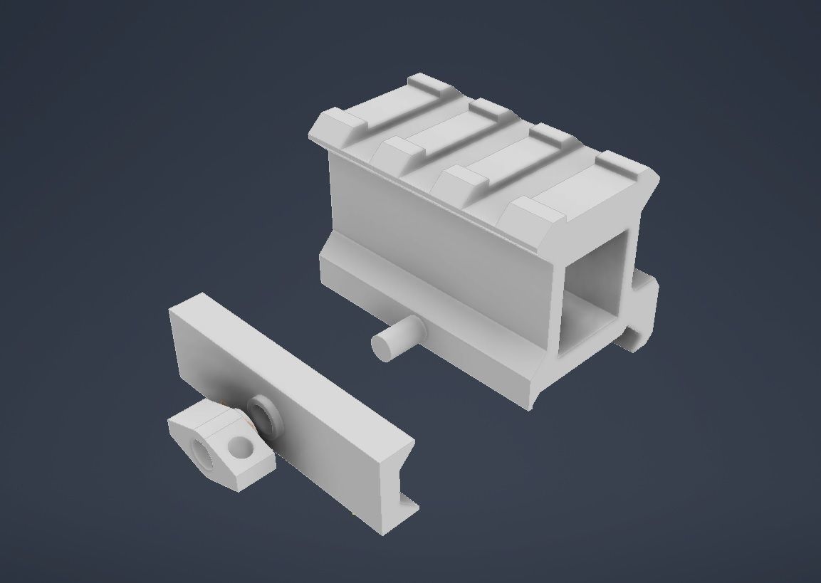 Spaceship M01-V2 Low-poly 3D model_10