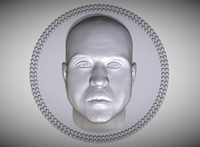 Kanye West medallion pendant 3D printing ready stl obj 3D print model