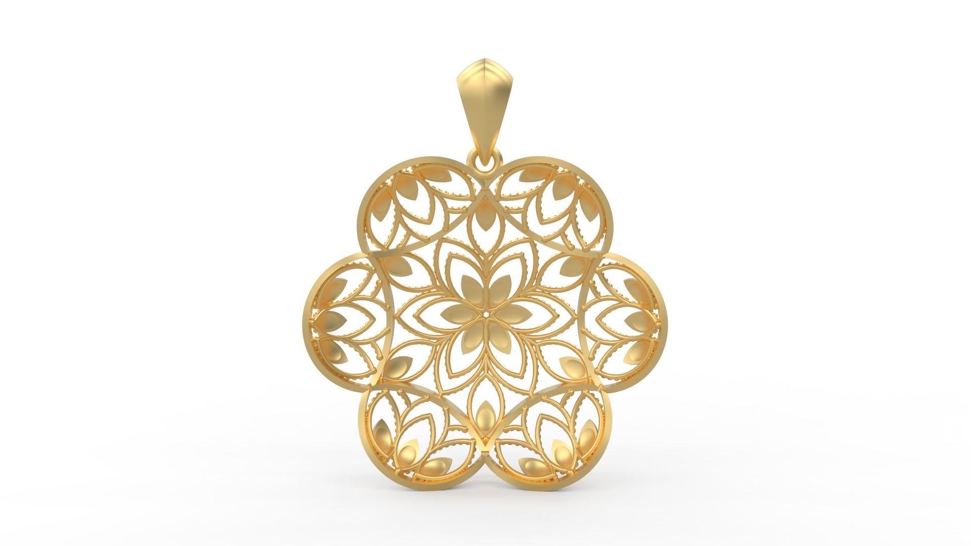 Ultra Vision Ivy Leaf Women Pendant 3D print model_6