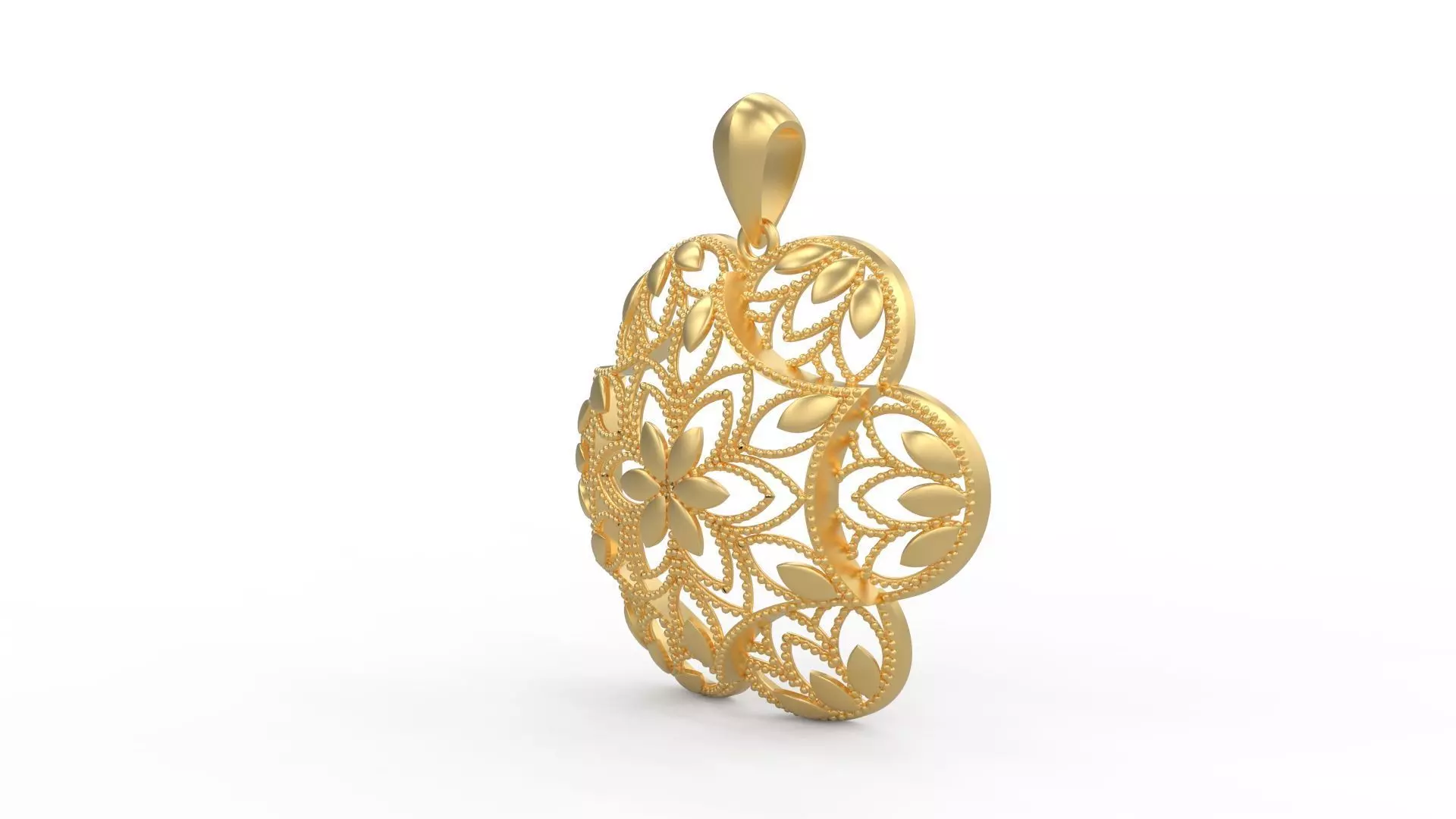 Ultra Vision Ivy Leaf Women Pendant 3D print model_0